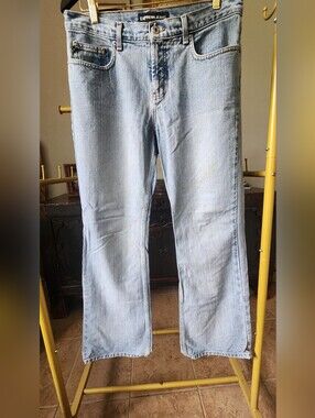 Vintage Y2k Express Jeans Low Rise Flare Stone Wash 9/10 R